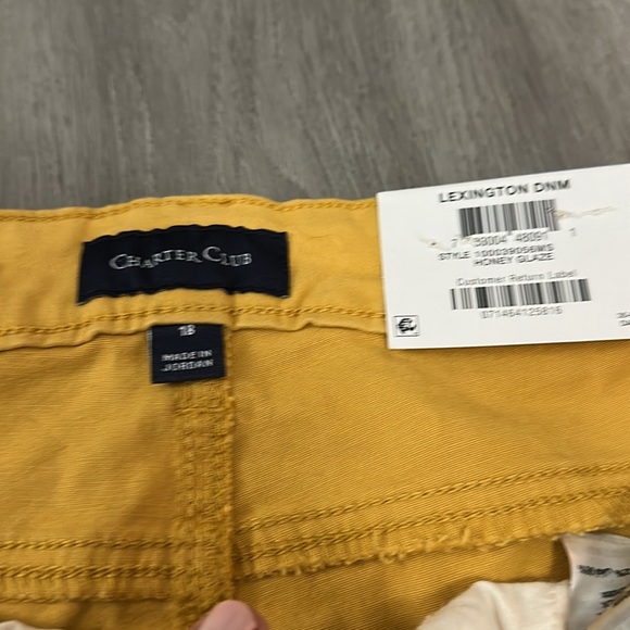 NWT Charter Club honey glaze Lexington straight leg-18 - Picture 4 of 8